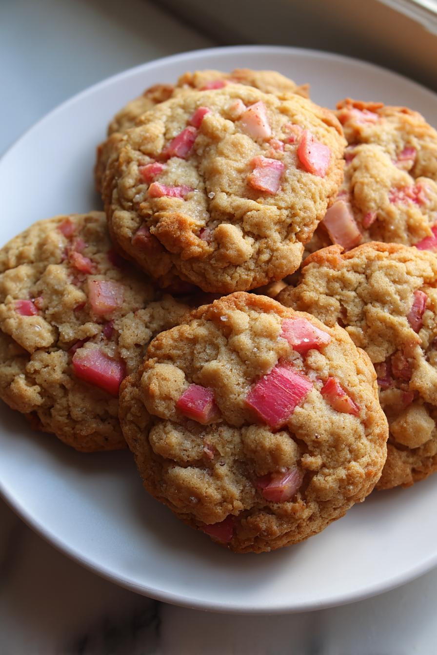 Brown Sugar Rhubarb Cookies - detail 1