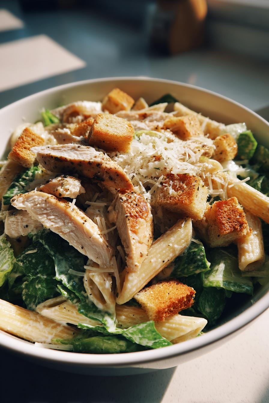 Chicken Caesar Pasta Salad