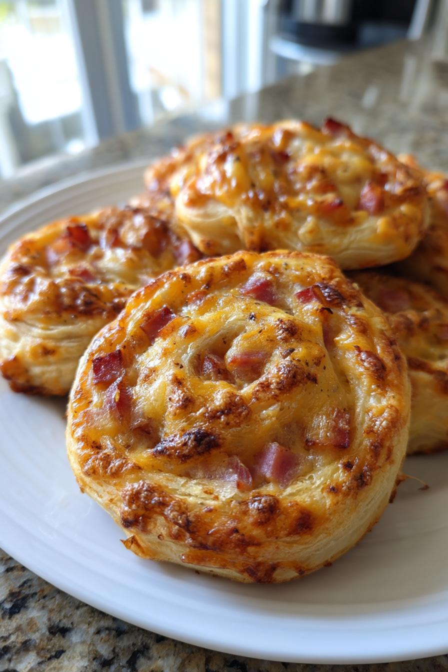Ham and Cheese Puff Pastry Pinwheels - detail 1
