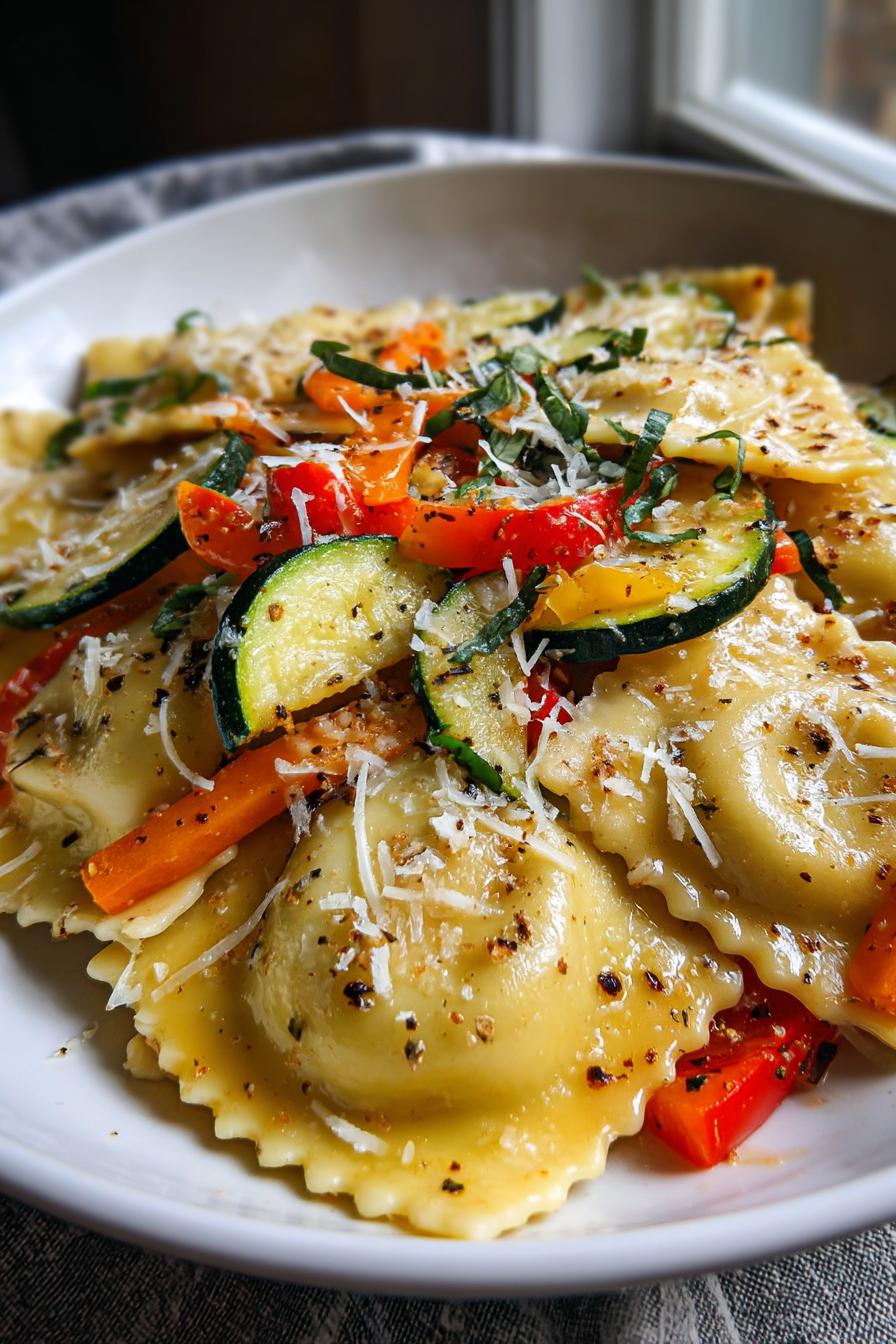 Ravioli and Veggies - detail 3