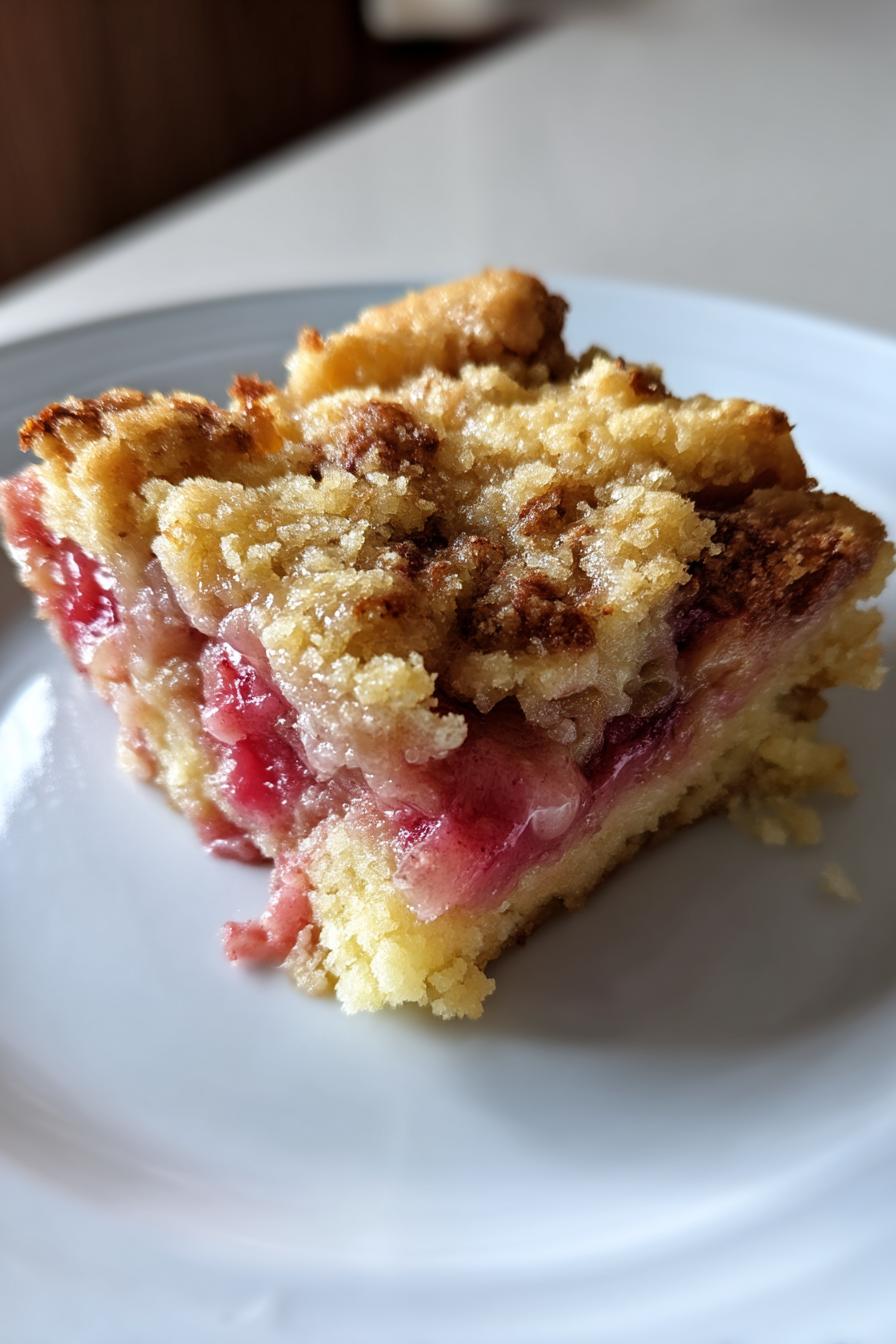 Rhubarb Dump Cake