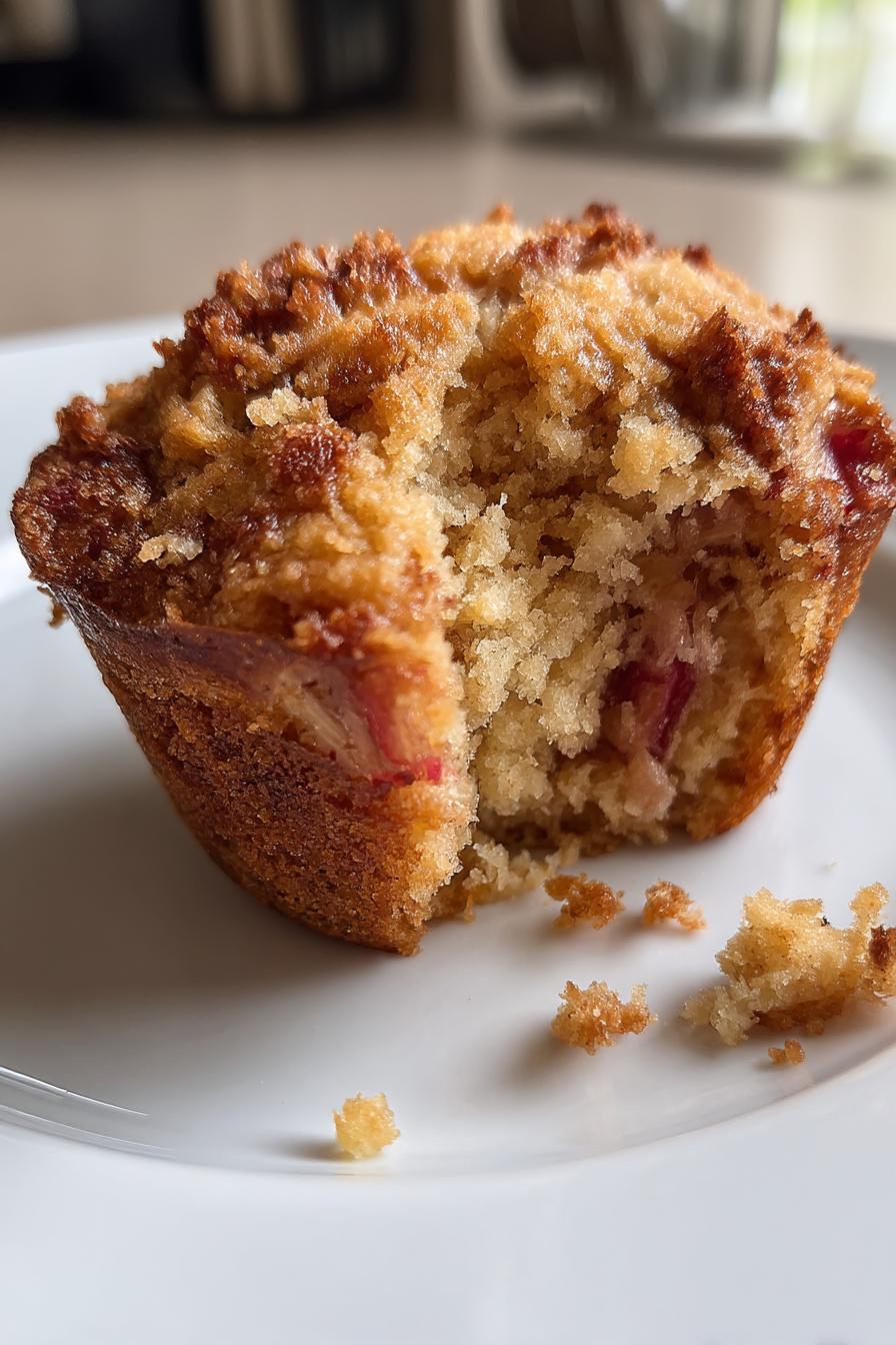 Rhubarb Muffins - detail 1