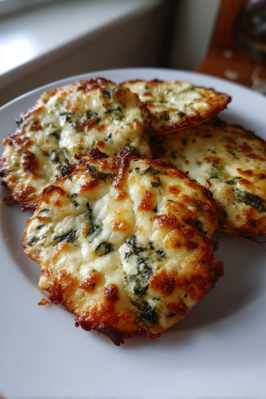 Spinach Dip Cheese Crisps - detail 3