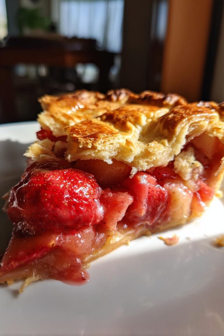 Strawberry rhubarb pie