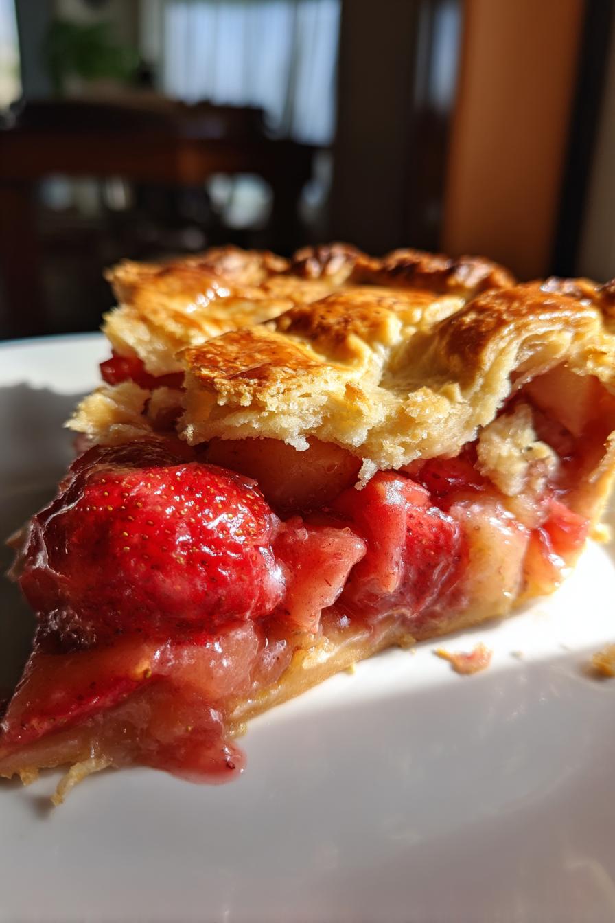 Strawberry rhubarb pie