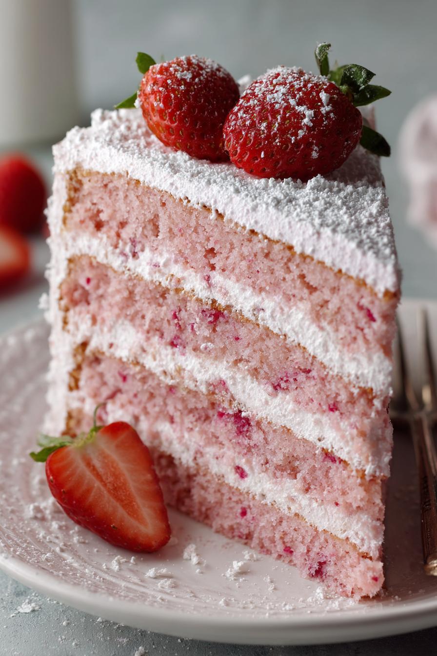 The Best Strawberry Cake Ever