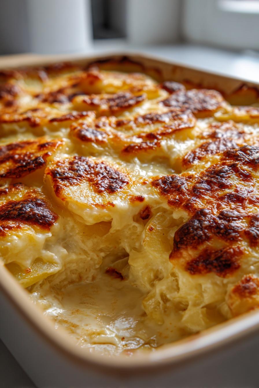 cheesy scalloped potatoes - detail 2